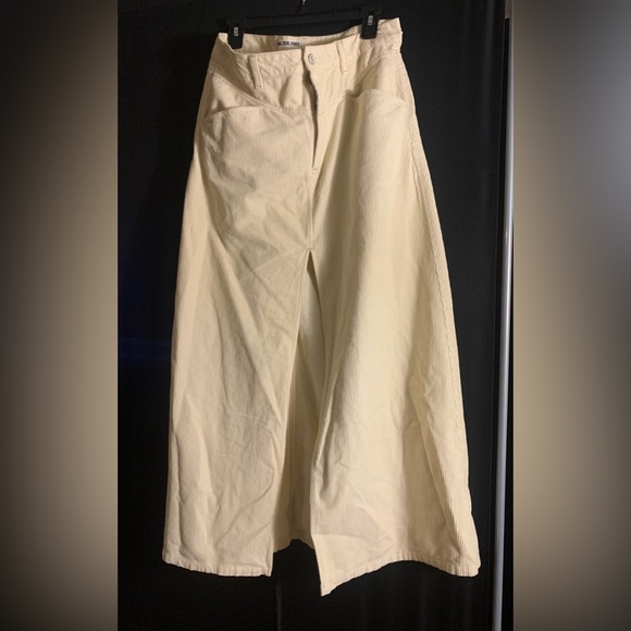 New FP WE THE FREE As You Are Corduroy Maxi Skirt In Beechwood Size 12 - Picture 11 of 11